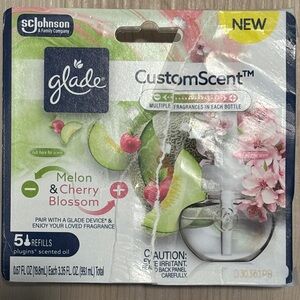 Glade Melon & Cherry Blossom CustomScent Plug-In Refills - Green, Pink